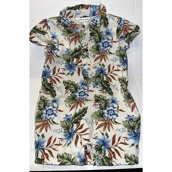 Janie & Jack BABY TROPICAL FLORAL ROMPER One Piece Tropical Floral 3-6 months - Picture 5 of 5